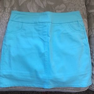 Pale blue shorts